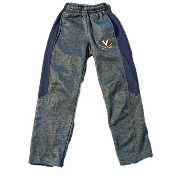 🌿Colloseum UVA YOUTH S grey and navy logo sweatpants🌿 - Picture 1 of 3